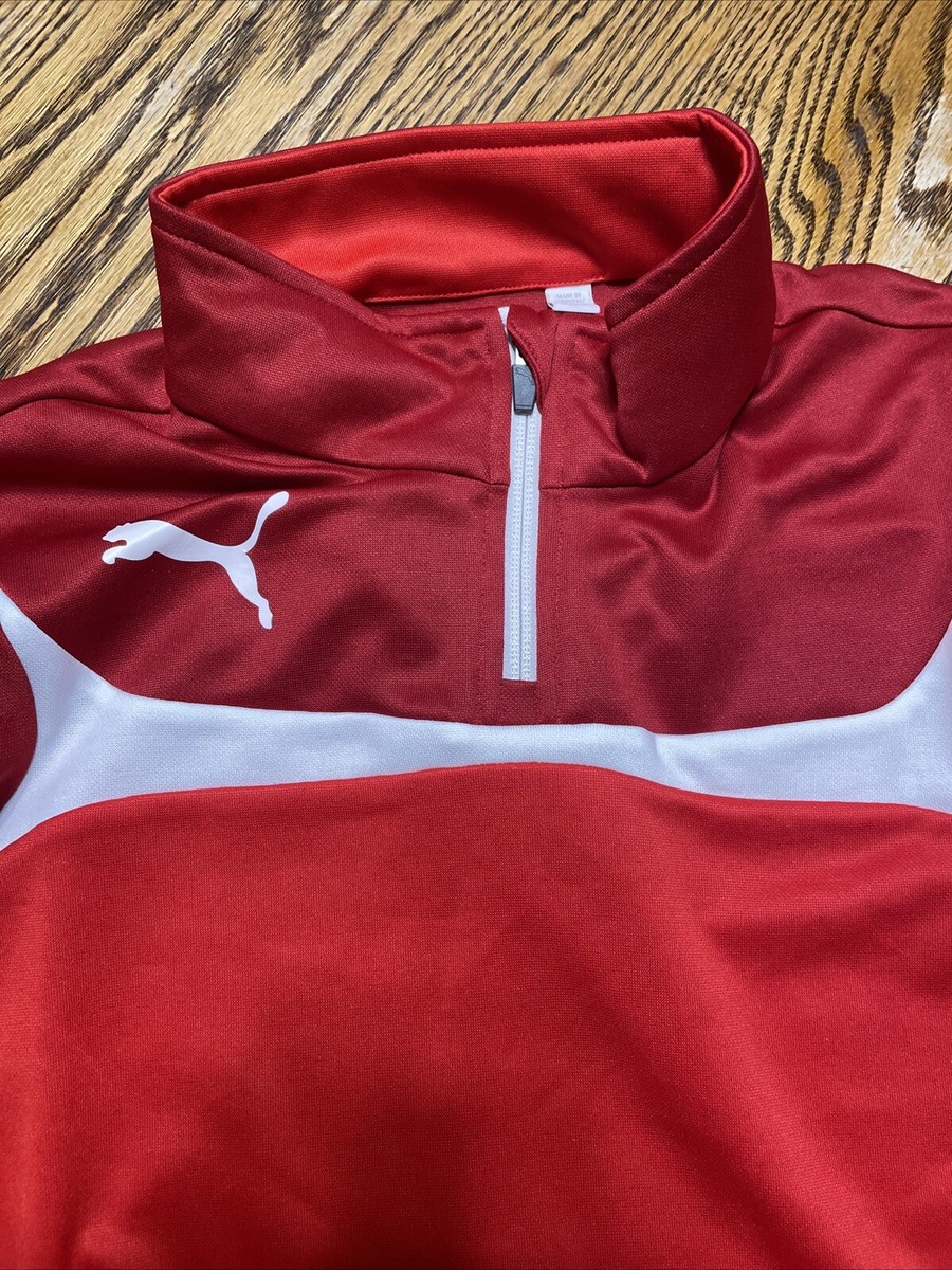 Puma Youth Esito 653966 1/4 Zip Pullover Soccer Warm Up Youth XL