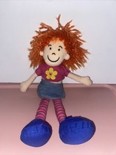 Manhattan Toy Vintage Girl Pink Red Hair 1999 13 Inch Plush Stuffed Animal...