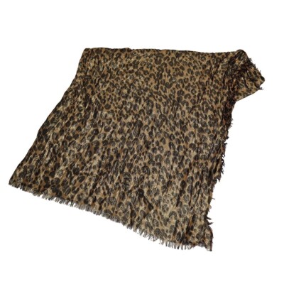 Auth Louis Vuitton Leopard Disco Stole Scarf M72449 Stephen