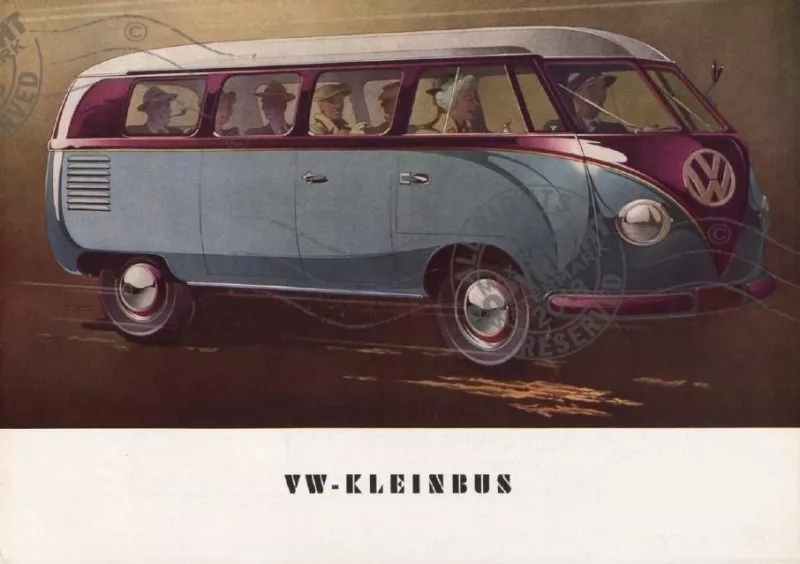 Volkswagenwerk GMBH 1951 1952 KLEINBUS Brochure VW Volkswagen