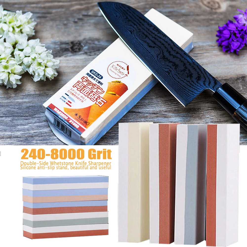 240-8000 Grit Double-Side Whetstone Knife Sharpener Water Wet Stone Sharpening
Opens in a new window