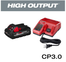 Milwaukee M18 Li-Ion HIGH OUTPUT Starter Kit W CP3.0ah Battery Charger NEW