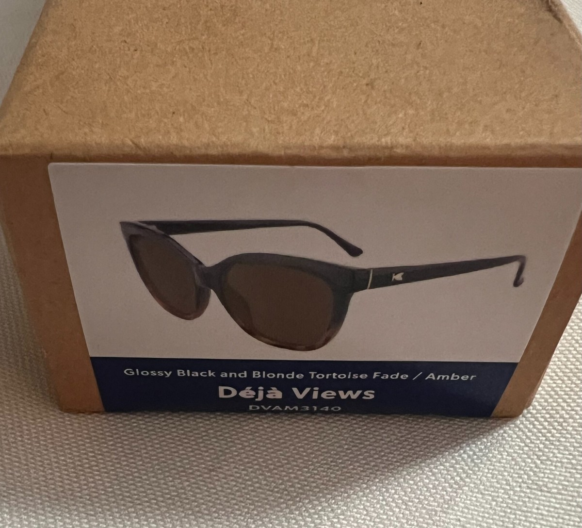 Lot of 2 Knockaround Deja View Sunglasses; Black Tortoise & Black/Blue Tortoise Deja Views Cat-Eye Polarized Sunglasses for Women | Knockaround main image 3