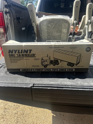 Vintage Morton Salt Nylint Pressed Steel 18 Wheeler Semi Truck, MIB c1990 - Picture 8 of 9