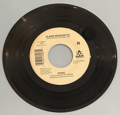 Alanis Morissette '' Ironic / Forgiven '' Vinyl 45 record