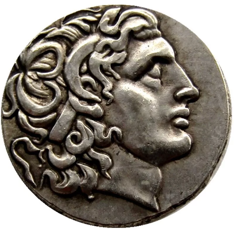 Ancient Greece Commemorative Silver Plated Coin Alexander the Great Tetradrachm-