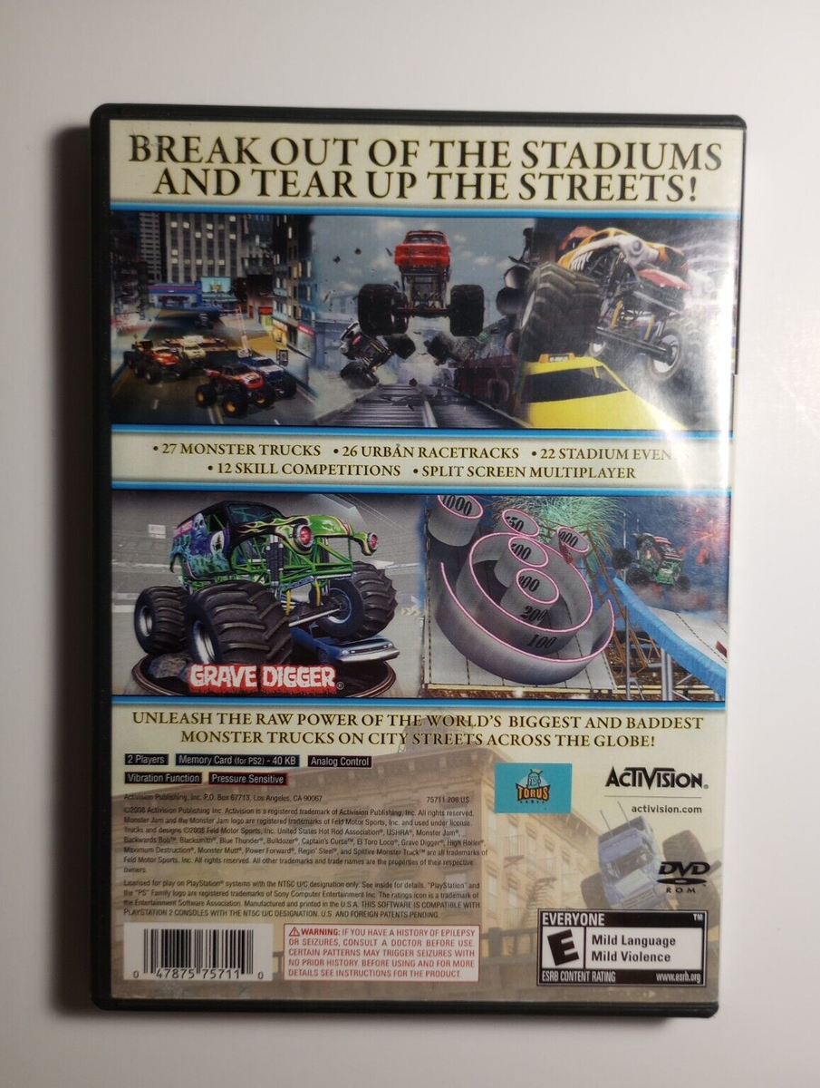 Monster Jam: Urban Assault (Sony PlayStation 2, 2008) for