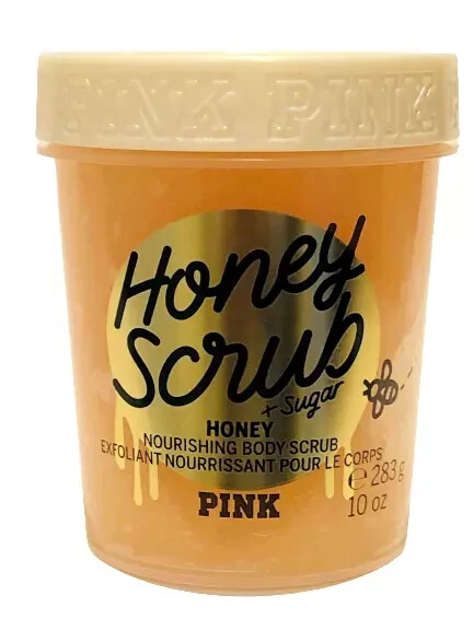 VICTORIAS SECRET PINK HONEY SCRUB NOURISHING BODY SCRUB w/ SUGAR EXFOLIANT 10 oz