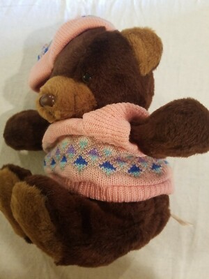 【希少】推定80's〜90'svintage teddy bear ラグマット Teddy Bear Plush Large 10
