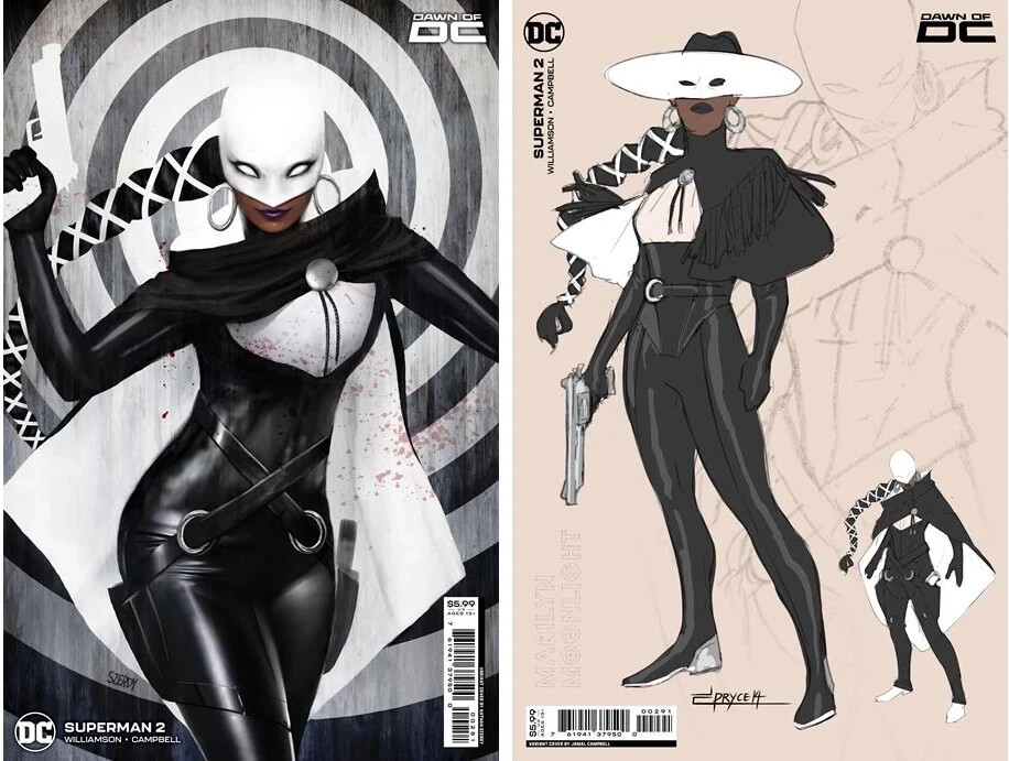 SUPERMAN #2 (SZERDY & CAMPBELL DESIGN VARIANT SET)(1ST MARILYN MOONLIGHT) ~ DC