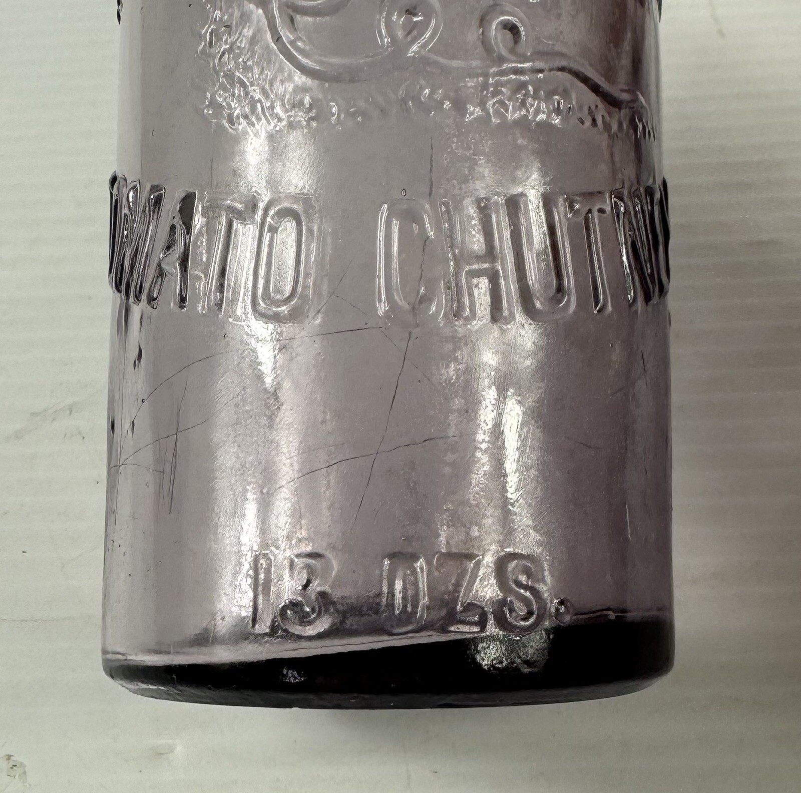 Lovely Amethyst 13oz White Crow Tomato Chutney Bottle eBay