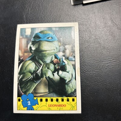B4d Teenage Mutant Ninja Turtles Movie 1990 Topps #2 Leonardo