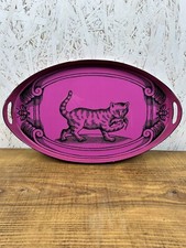 Gucci Pink Cat Serving Tray Metal AW17
