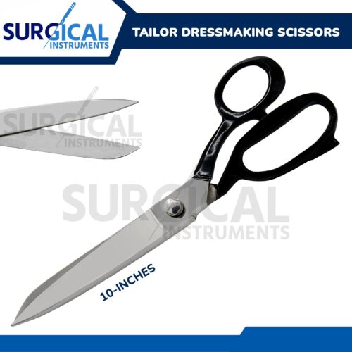 Tailor Scissors 10" Sewing Dressmaking Upholstery Fabric Cutting Taylor Shear - Afbeelding 1 van 10
