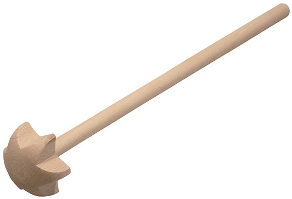 Quirl HandrüHrer Mixer RüHrer SchaumschläGer Aus Buchenholz Unbehandelt L 16 Cm-image