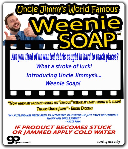 Weenie Soap - Cleans Dirty Wieners - Fun Novelty - Funny Men's Gag Gift Joke - Picture 3 of 4