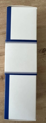 NIB Williams - Sonoma White Blue Banded Porcelain Napkin Rings Set 4 Simple - Picture 6 of 9