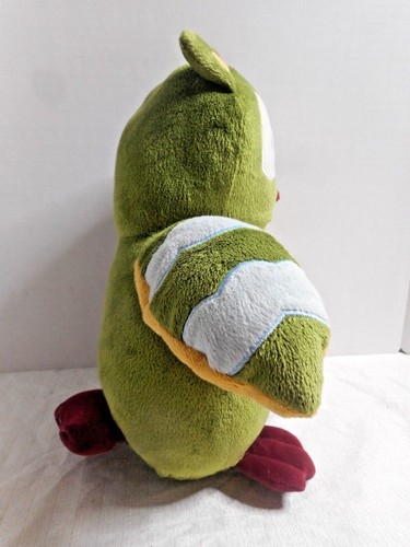 Lambs Ivy Enchanted Forest Owl Plush Toy 14" Soft Stuffed Green Yellow Burgundy - Picture 2 of 12