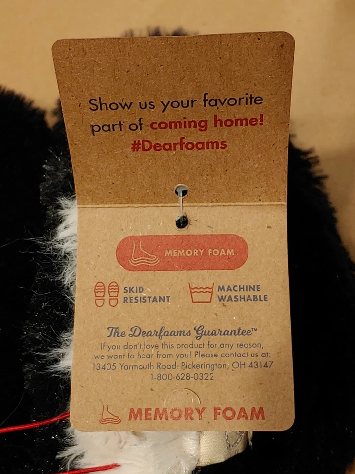 Мягкие пушистые меховые тапочки-ботинки Dearfoams для маленьких девочек ясельного возраста пена с эффектом памяти - Изображение 4 из 4