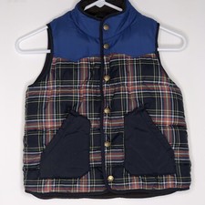 Mini Boden Toddler Boy Size 5-6Y Multi Color Puffer Vest