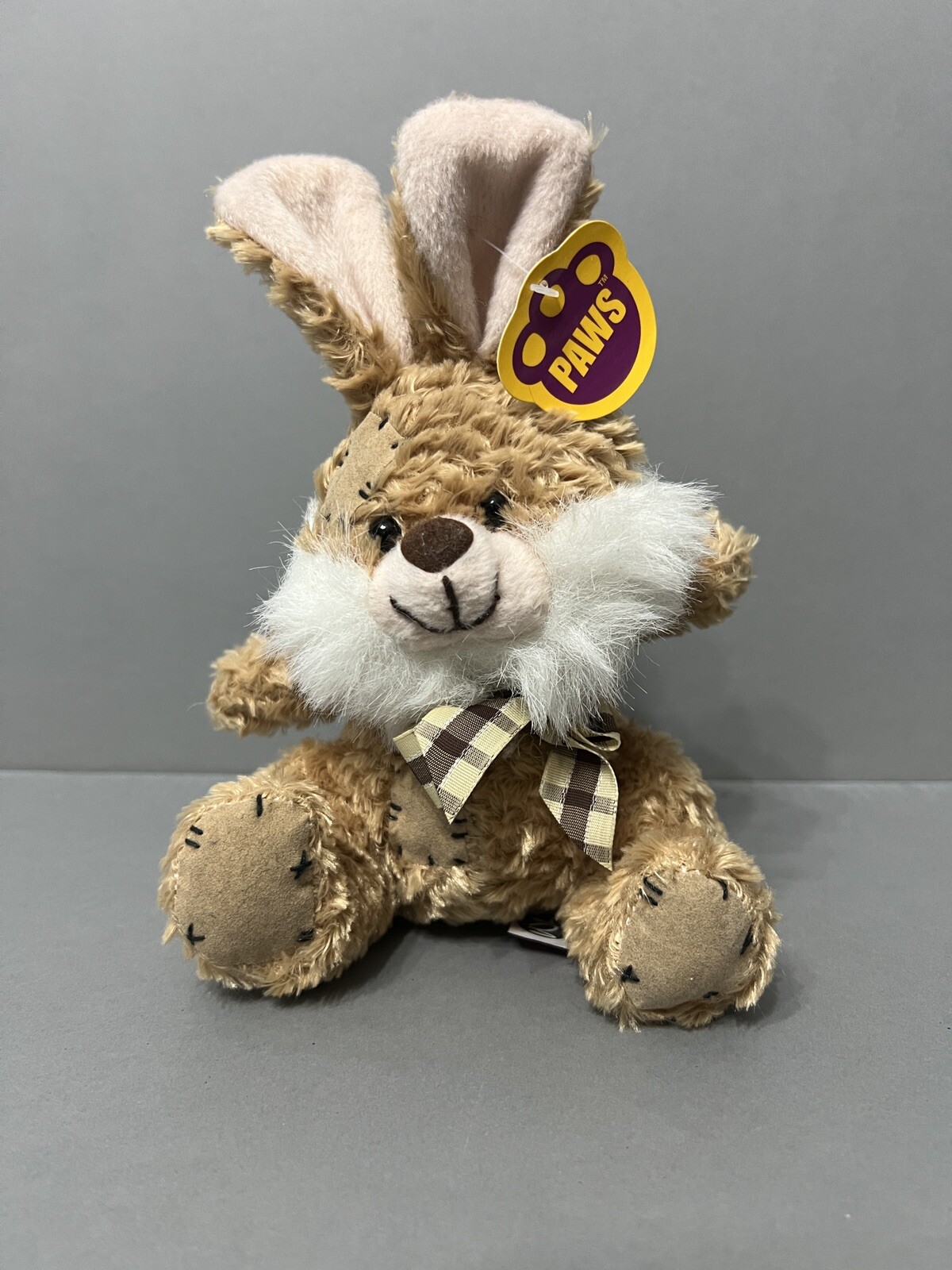 Vintage Bunny Rabbit Plush Soft Toy 8” Easter Beanie Bunny With Tags Cute Gift