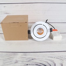 Recessed LED COB 3000K 15 Degree Med Output White DownLight Osram Shop Fitting