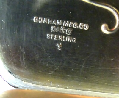 30 gram sterling tobacco Lettered Solace Oct 30 1890 Gorham Sterling Silver Tobacco Snuff Box