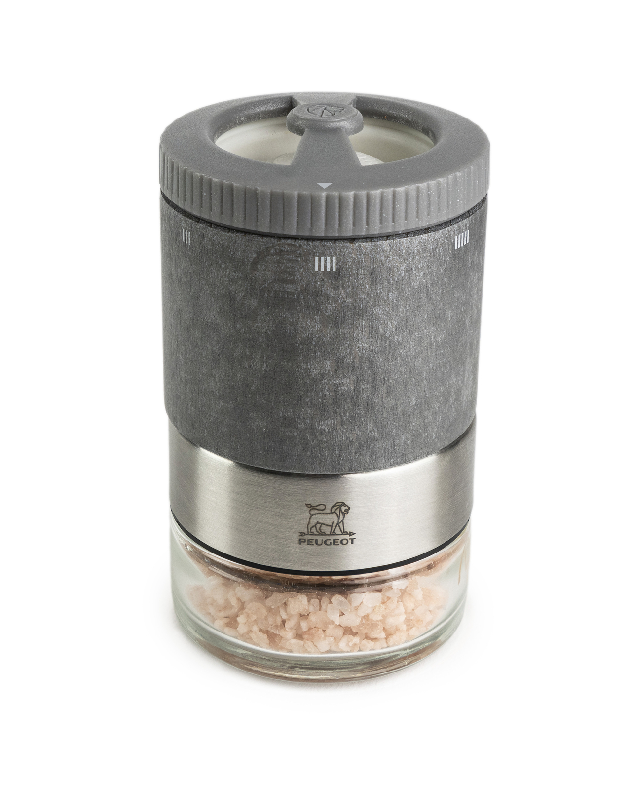 PEUGEOT Salzmühle MAESTRO 11cm Salzbar Zirkonia-Mahlwerk Buchenholz Glas