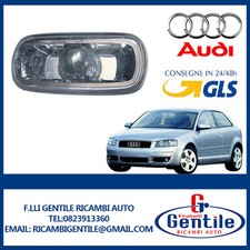 AUDI A3 3 PORTE 2003 - 2008 LUCCIOLA GRUPPO OTTICO SINISTRO LATERALE CRYSTAL