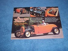 1932 Ford Roadster Highboy Street Rod Article Orange Deuce