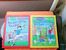 Home School Sports & Environment Question & Answer Book Great Info  2 books