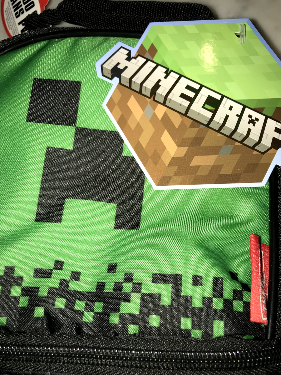 MINECRAFT CREEPER Thermos PVC- Dual Chamber Insulated Lunch Box