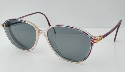 Vintage Silhouette M1822 Purple Translucent Oval Sunglasses Frames Only Austria Silhouette Rimless Glasses - Etsy main image 4