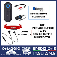 Trasmettitore bluetooth per TV e SOUNDBAR in OMAGGIO cuffie bluetooth 🇮🇹