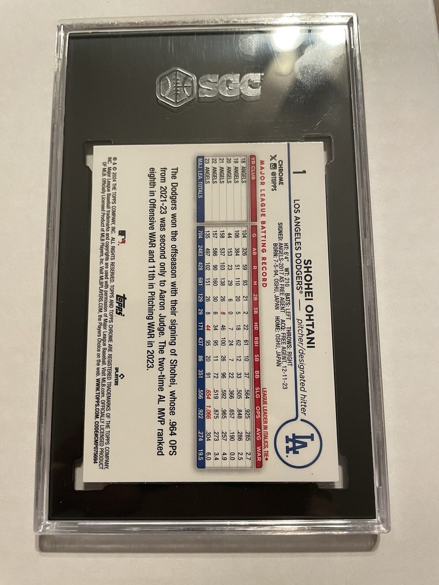 2024 Topps Chrome - Sepia Refractor #1 Shohei Ohtani | eBay