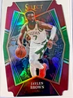 2021 Panini Select Basketball Die-Cut Maroon Jaylen Brown #162