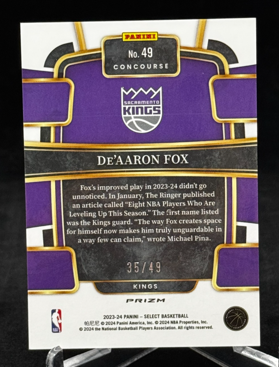 2023-24 Panini Select Bronze Checker #49 De