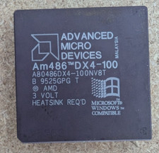 Vintage AMD AM486DX4-100, A80486DX4-100NV8T, ...