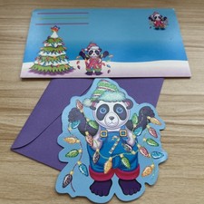 Vintage Lisa Frank Postalette With Matching Cutout