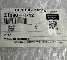 KAWASAKI OEM BRAKE DISC | 41080-0712 thumbnail 4