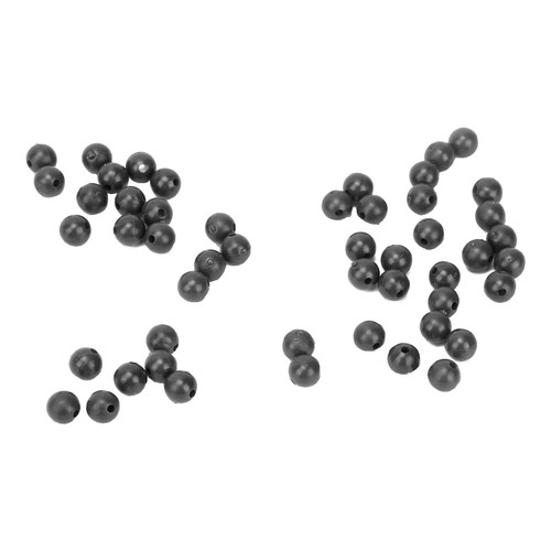 (Schwarz) 50 Stück 8mm Space Beans Set Silica Gel Angelschnur Stopper Kollis NS - Bild 24 von 24