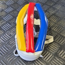 Casco ciclismo retrò taglia 56 bianco rosso blu giallo top