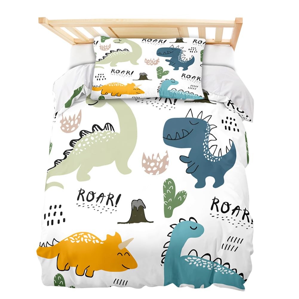 Parure de lit enfant 100x135 cm complète en coton blanc pour lit bébé