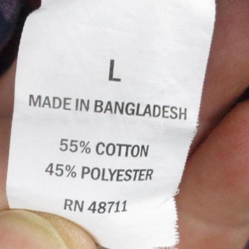 Camisa Falls Creek Para Hombre Grande Roja Azul Marino A Cuadros Manga Corta Con Botones Calce Moderno Foto 3 de 4