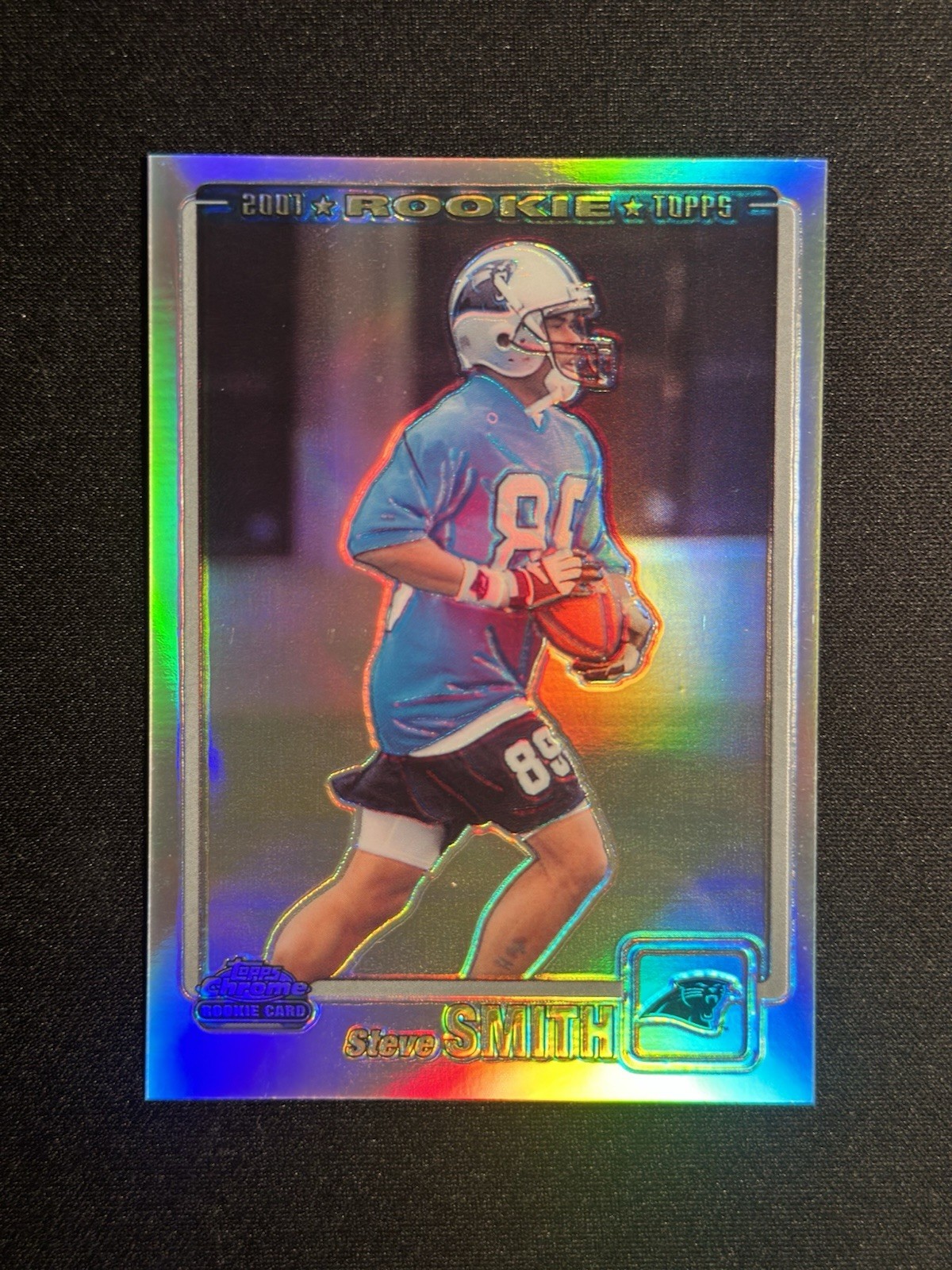 2001 Topps Chrome Rookie Refractor Steve Smith #443/999