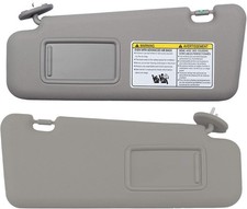 Left Driver  Right Passenger Side Sun Visor with Light-gray-Left Right