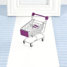  Supermarket Decoration Cart Storage Toy Mini Trolley Grocery Shopping