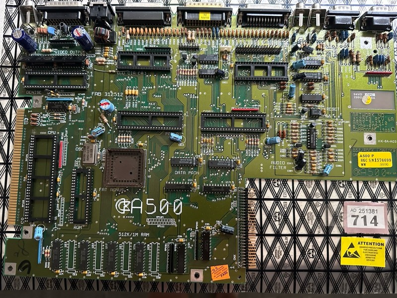Amiga 500 Rev 6a 1990 Motherboard  Tested Working No Custom Chips Ideal Spare