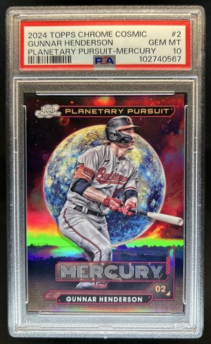 2024 Topps Cosmic Chrome Gunnar Henderson Planetary Pursuit Mercury PPM-2 PSA 10