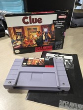 Clue SNES Super Nintendo Complete CIB Authentic! Good Condition! NICE!
